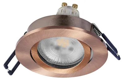 Immagine prodotto di Set di faretti da incasso a LED OSRAM Spot Set, dimmerabili, 6 W, rosso-ottone, 500 lm, 2700 K (bianco caldo), CRI ≥ 80, dimmerabili, alluminio, set da 3 pezzi