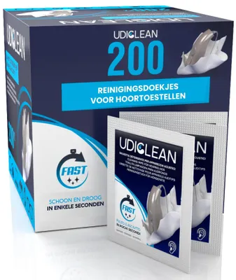 Image de 200 lingettes pour le nettoyage des appareils auditifs