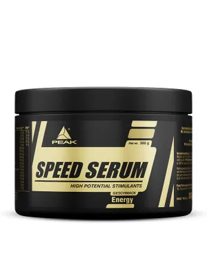Immagine prodotto di Speed Serum - 300 g : Energia I Polvere I Bevanda Energetica I Caffeina I Aminoacidi I Estratti Vegetali I Dieta I Stimolanti I Pre-Allenamento I Panax Ginseng I Zenzero I Tè Verde EGCG I BCAA I Vitamine I Guaranà I Colina I Metabolismo dei Grassi I Senza Glutine I A Basso Zucchero