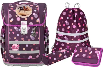 Produktbild von McNeill Schulranzen Ergo Compacto Schoolbag Set 5-teilig Ruby beere