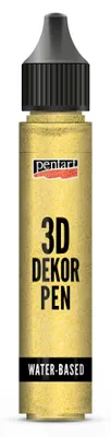 Immagine prodotto di Pentart 3D Decor Pen glitter oro 30 ml