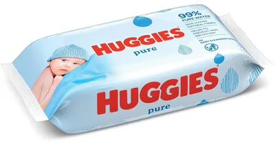 Imagen del producto de Huggies Pure, toallitas húmedas para bebés