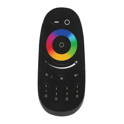 Produktbild von MasterLED Funk-Fernbedienung RGBW 4 Zonen 2.4 GHz LED Touch Schwarz MLT096B
