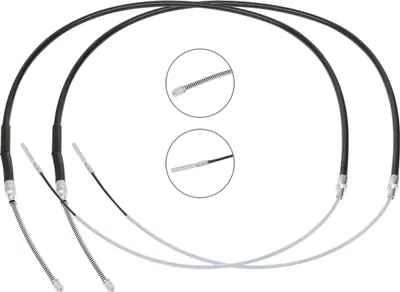 Produktbild von RIDEX Handbremsseil Seilzug Feststellbremse für VW GOLF II (19E, 1G1) Hinten 124C1151
