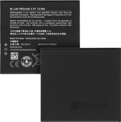 Produktbild von 1905 mAh Nokia BL-L4A Austausch-Akku für Microsoft Lumia 535
