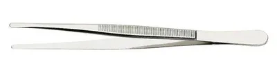 Produktbild von Lindner 2032 Pinzette, vernickelt, 120 mm lang, in transparenten Abreißschläuchen