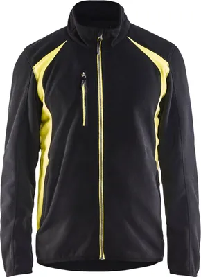 Produktbild von Blakläder Fleecejacke 4730 2510 in div. Farben, Farbe:schwarz/gelb, Größe:M