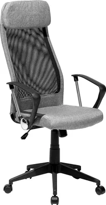 Obrázek produktu pro BELIANI Kancelářská židle tmavě šedá síťovina výškově nastavitelná otočná s opěrkami ergonomický tvar