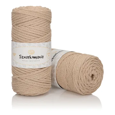 Obrázek produktu pro Bavlnená pletená šnúra s jadrom 5 mm 100 m, 46 farieb, makramé priadza, makramé šnúra