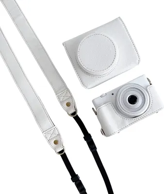 Produktbild von Schutzhuelle fuer Digitalkameras, Kunstleder, Kamera-Aufbewahrungstasche mit abnehmbarem Schultergurt, kompatibel mit Sony ZV1-F/ ZV1M2