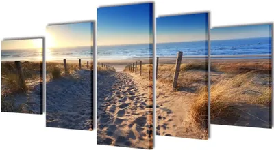 Obrázek produktu pro Sada obrazových dekorací pláž 200 x 100 cm