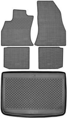 Immagine prodotto di Fiat 500L Minivan dal 2012 – Set: Tappetini in gomma + Tappetino per il bagagliaio
