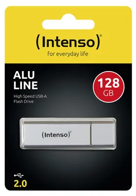 Obrázok produktu pre Intenso 3521496, 128 GB, USB Typ-A, 2.0, 28 MB/s, Čiapky, Strieborná