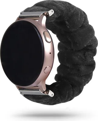Produktbild von Strap-it Samsung Galaxy Watch 4 - 40mm Scrunchie Armband (Schwarz)