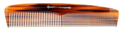 Produktbild von Großer Damenkamm handgesägt, 19,5 cm, Celluloseacetat, havannabraun – BUCO