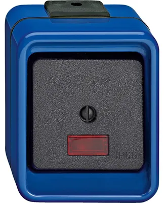 Obrázek produktu pro Merten 375998 Elektroschalter Schwarz - Blau (375998)