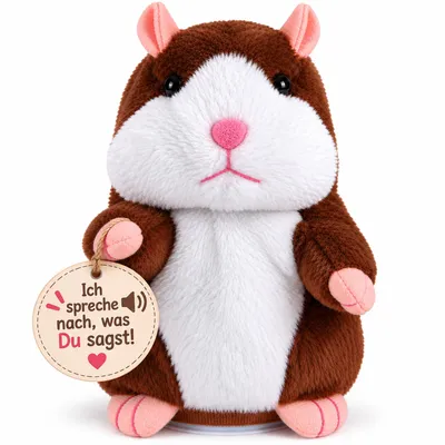 Image de Animaux en peluche parlants Animaux en peluche parlants interactifs Lark Dark Brown Animaux en peluche parlants électroniques Jouet interactif pour enfants Retoo