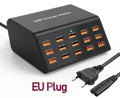 Produktbild von 100-W-USB-Universal-Tischladegerät mit 15 Anschlüssen – USB-Schnellladestation für iPad, iPhone 17, 16, 15, 14, 13, 12 Pro Max, Samsung S24 und Tablets