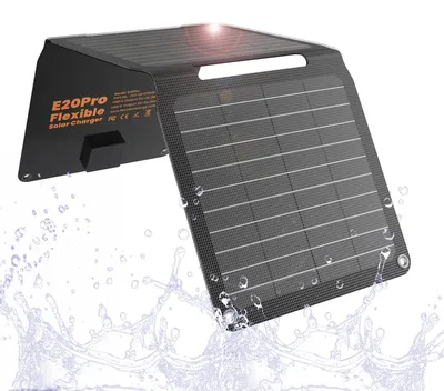 Produktbild von Solarladegerät - 20 Watt, 5 Volt - Monokristallin - Tragbar, leicht