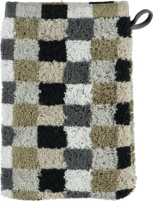 Produktbild von Cawö Waschhandschuh Lifestyle Karo 7047 kiesel