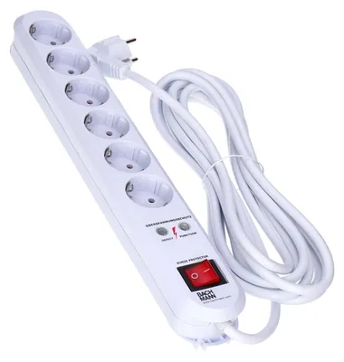 Obrázok produktu pre Bachmann 381251, 4K SMART, zásuvka s vypínačom, biela, 6 zásuviek