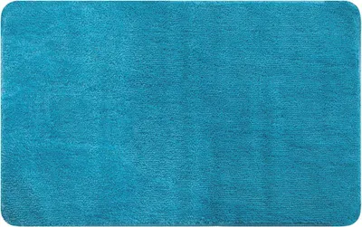 Produktbild von spirella® Badevorleger, Badeteppich "Rosario" blau türkis, 50x80cm, waschbar, Anti-Rutsch, 100% Microfaser
