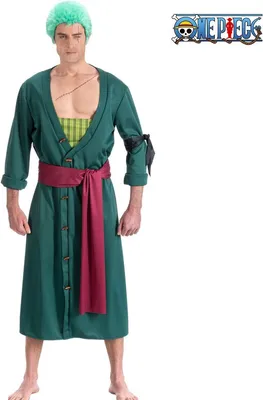 One Piece Kostüm Pirat Lorenor Zoro für Herren Gr. S-L Anime Manga Fasching Karneval Mottoparty Filmheld Familienkostüm Paar- und Gruppenkostüm Cosplay