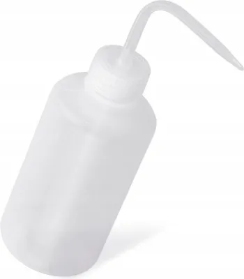 Obrázek produktu pro Rosfix Dávkovací Lahvička 150ml | Zakřivený Aplikátor | Bezpečné Skladování a Dávkování Chemikálií | Rozpouštědla, Čisticí Prostředky