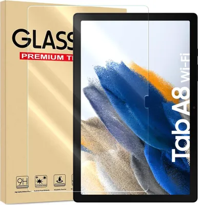 Produktbild von Panzer Folie für Samsung Galaxy Tab A8 10.5 2021 Echt Glas Displayschutzfolie Transparent Glasfolie 9H Härtegrad Schutzglasfolie