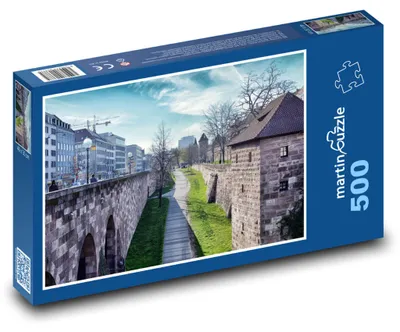 Produktbild von Puzzle 500 Nürnberg - historische Stadtmauern - martinpuzzle