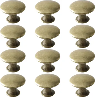 Produktbild von INF Schrankgriffe Schubladengriffe mit Schrauben 12er-Pack Gold