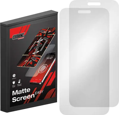 Produktbild von 2x Matte Bildschirmfolie für iPhone 15 Pro Max, Grizz MatteScreen Easy mit Applikator