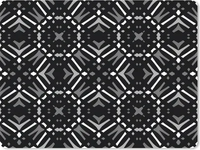 Produktbild von MuchoWow® Mauspad Mousepad Muster - Schwarz und Weiß - Geometrie 23x19 cm - Mousepads - Maus Mat - Pad - Mausunterlage - Schreibtischunterlage - Mauspad