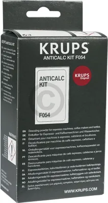 A product box for a Krups descaling kit.