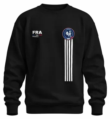 Imagen del producto de Camiseta de fútbol de Francia, para fanáticos, diseño de la Eurocopa o Mundial, color negro, talla S