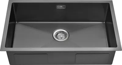 Produktbild von Edelstahl Spüle 70 × 44 × 19 cm Edelstahl Einbau Spüle Küchenspüle, Unterbau-Spülbecken, für ab 80 cm Küchenschrank, Dunkelgrau