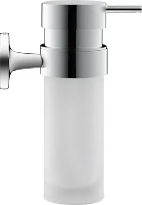 Zdjęcie produktu dla Duravit Starck T - Dozownik mydła z uchwytem, chrom/mleczne szkło 0099351000
