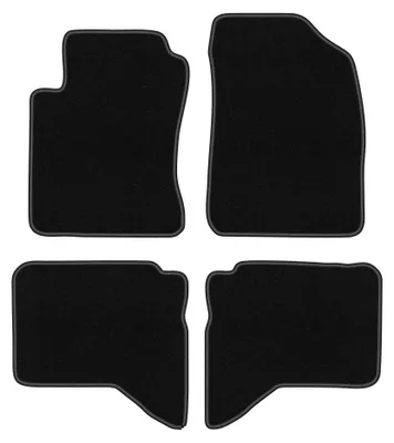 Produktbild von Velours-Fußmatten für Daihatsu Terios II 2006- (SUV) – 4-tlg, Schwarz, passgenau – Wielganizator BASIC