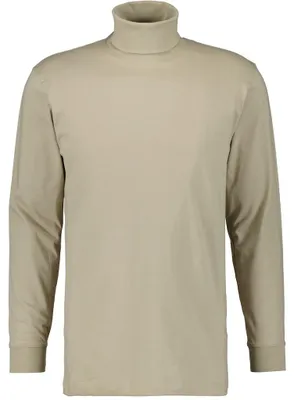 Ragman H-T-Shirt 1/1 Arm Shirt turtle neck in beige