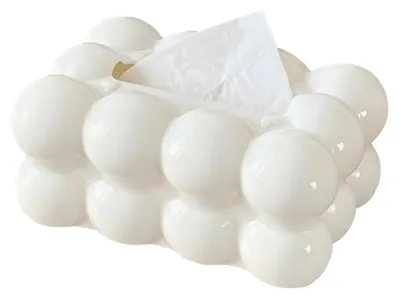 Image de Boîte de mouchoirs en forme de nuage, dimensions 20 x 13,5 x 8,7 cm, en plastique PP