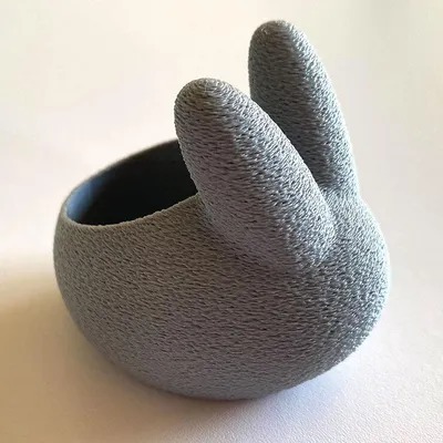 Produktbild von Osterhase LED Teelichthalter Grau
