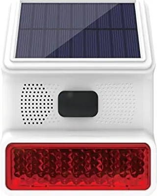 Produktbild von Alarmsirene, Solar -Outdoor -Sirene LED -Blitzlichtfunktion, 433 MHz Wireless kompatible Dadvu PG103; PG107; PG108 Alarme (PE523)