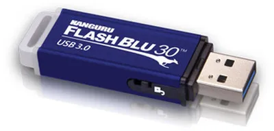 Produktbild von Kanguru FlashBlu30 16GB USB 3.0 / campatible with windows and MacOS / physical write protect switch