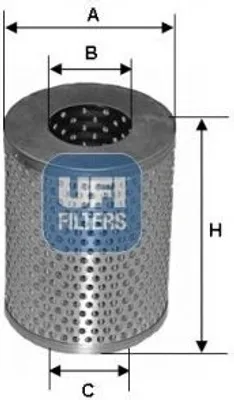 Produktbild von Kraftstofffilter UFI 26.602.00 für MG MGB GT Filtereinsatz