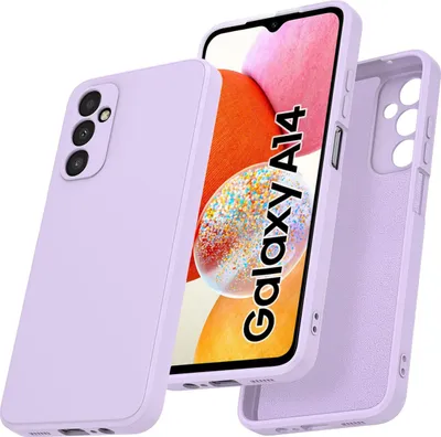 Immagine prodotto di Custodia per Samsung Galaxy A14 5G / A14 4G Morbido silicone liquido, custodia in gomma antiurto Viola