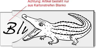 Produktbild von TimeTEX Kartonstreifen Blanko 10 tlg.