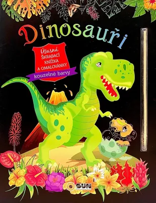 Obrázok produktu pre Dinosaury - Úžasná škrabacia knižka a omaľovánky