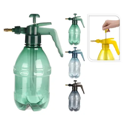 Produktbild von Drucksprüher Transparent 1,5 Liter mit Messingdüse Pumpsprühflasche Sprühflasche Handsprüher Pumpsprüher
