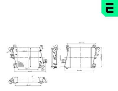 Produktbild von ERA 672031 Ladeluftkühler LLK für NISSAN X-TRAIL (T30) Turbo Intercooler