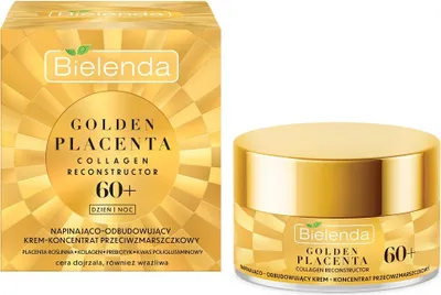 Zdjęcie produktu dla Bielenda Golden Placenta 60+ Krem Napinająco-Odbudowujący Do Twarzy 50 Ml